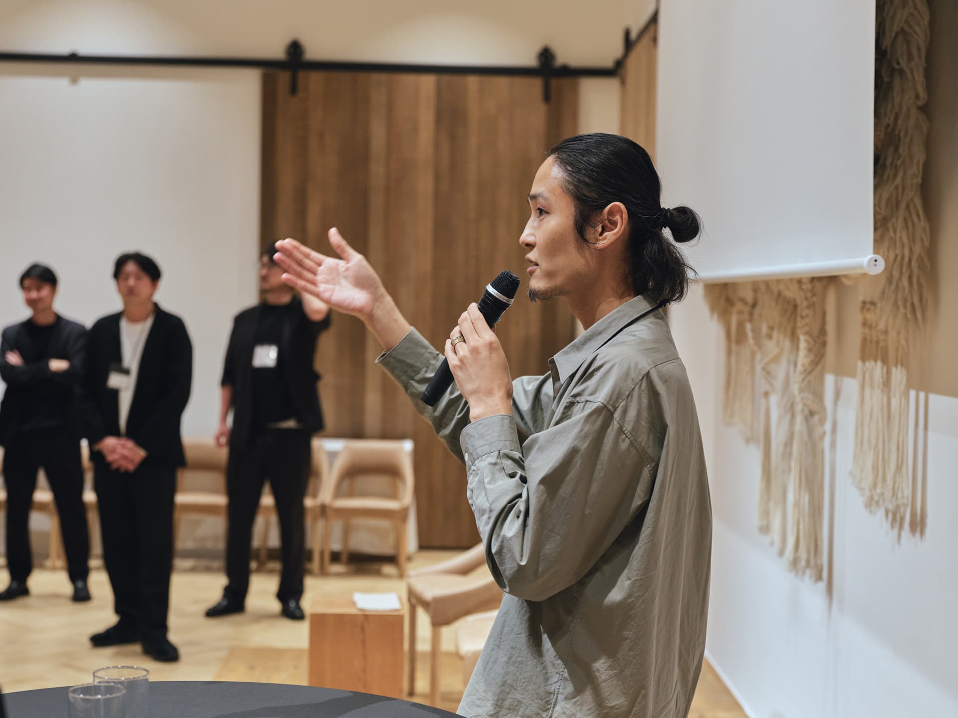 会場での交流の様子